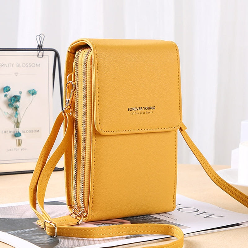 Bolsa Carteira Com Visor Para Celular Tecnologia Antifurto