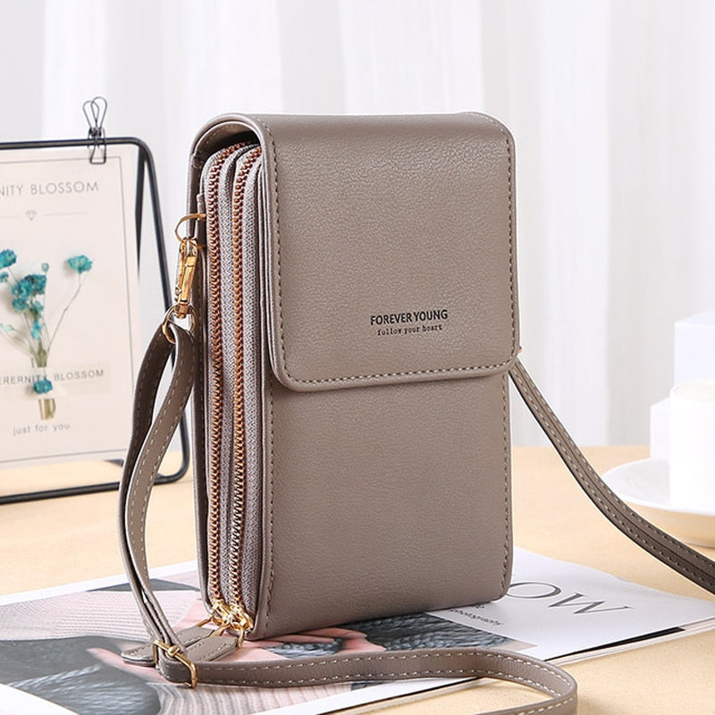 Bolsa Carteira Com Visor Para Celular Tecnologia Antifurto