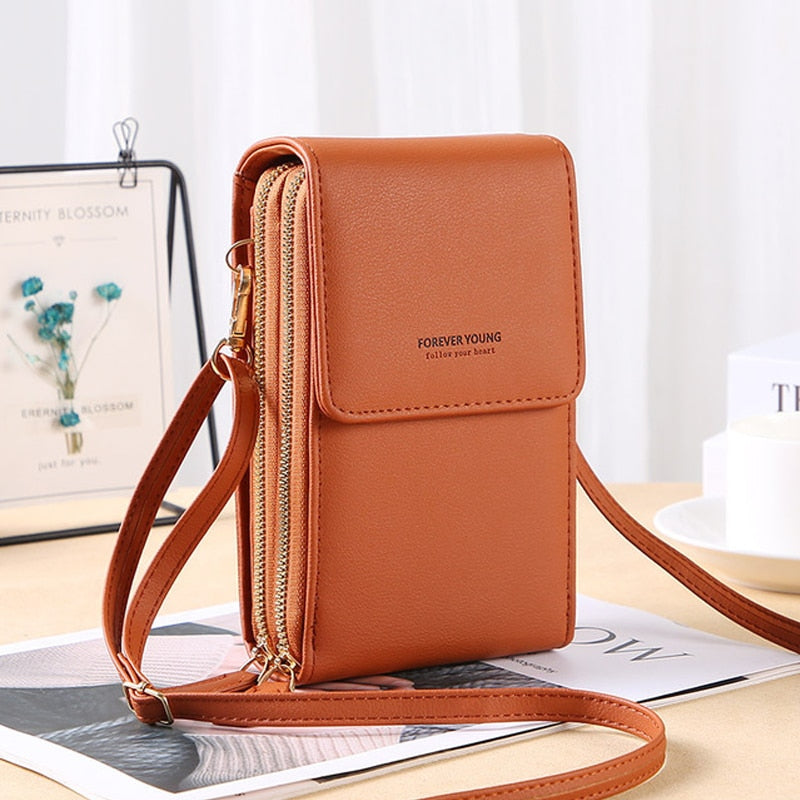 Bolsa Carteira Com Visor Para Celular Tecnologia Antifurto