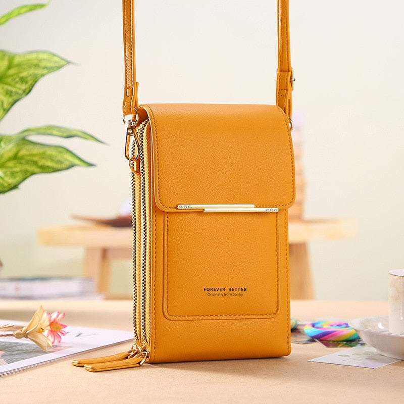 Bolsa Carteira Com Visor Para Celular Tecnologia Antifurto