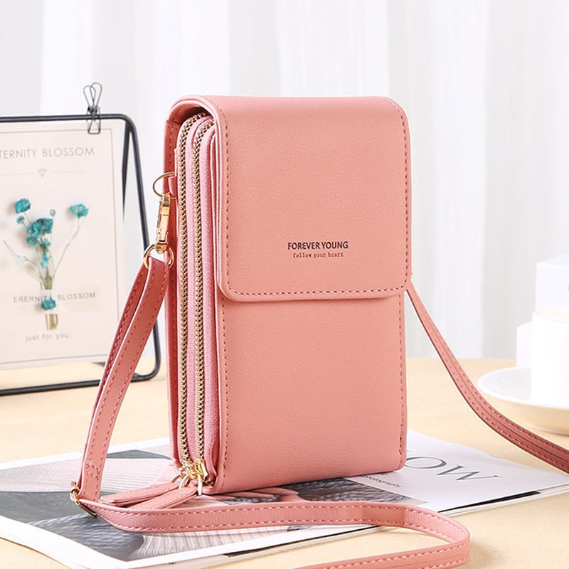 Bolsa Carteira Com Visor Para Celular Tecnologia Antifurto