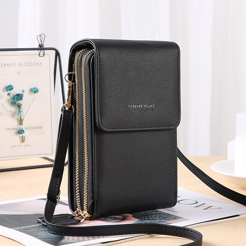 Bolsa Carteira Com Visor Para Celular Tecnologia Antifurto