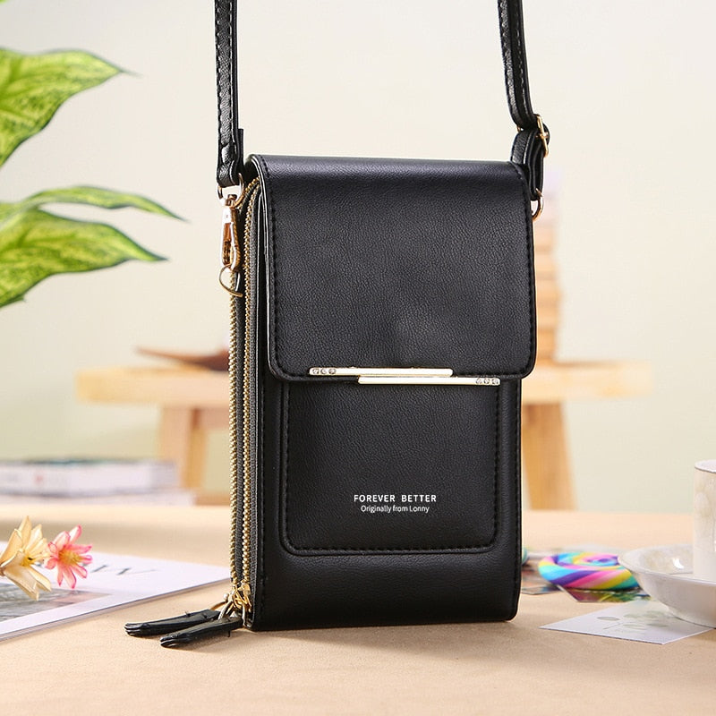 Bolsa Carteira Com Visor Para Celular Tecnologia Antifurto
