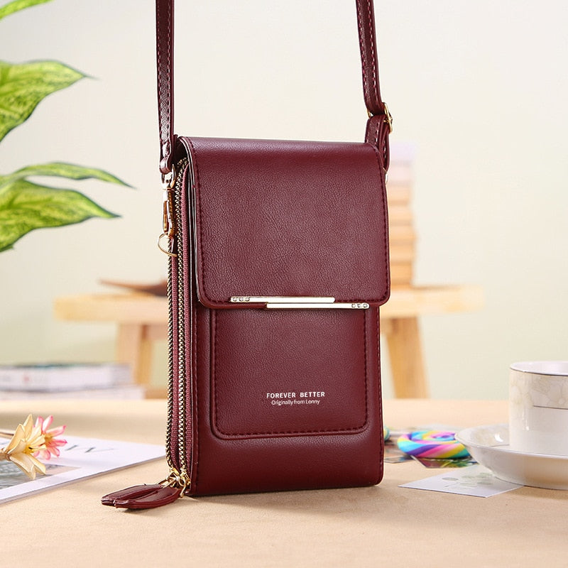 Bolsa Carteira Com Visor Para Celular Tecnologia Antifurto
