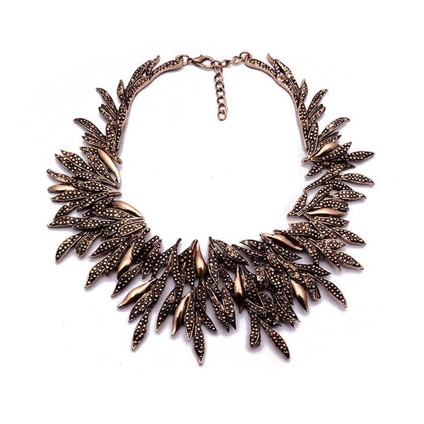 Colar Étnico Choker Metal Vintage