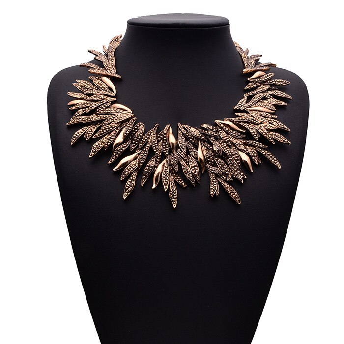 Colar Étnico Choker Metal Vintage