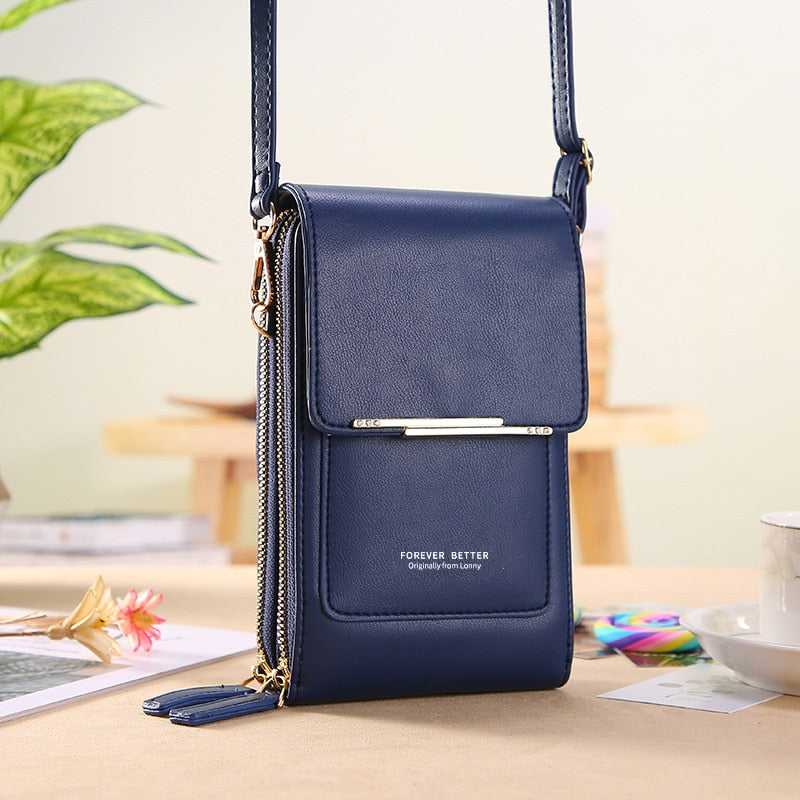 Bolsa Carteira Com Visor Para Celular Tecnologia Antifurto
