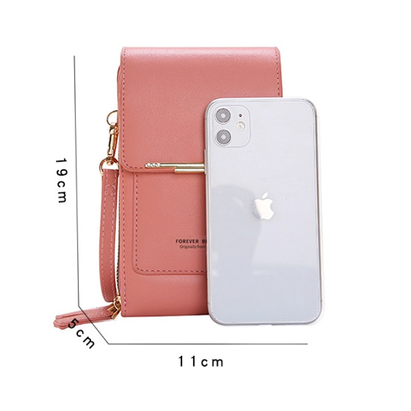 Bolsa Carteira Com Visor Para Celular Tecnologia Antifurto