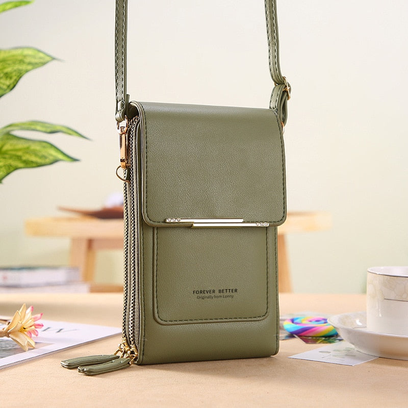 Bolsa Carteira Com Visor Para Celular Tecnologia Antifurto