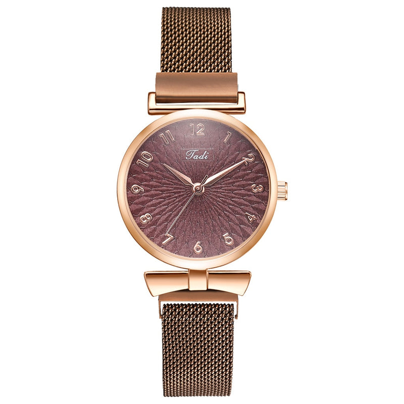 Relógio Feminino Luxo Quartzo + Pulseira