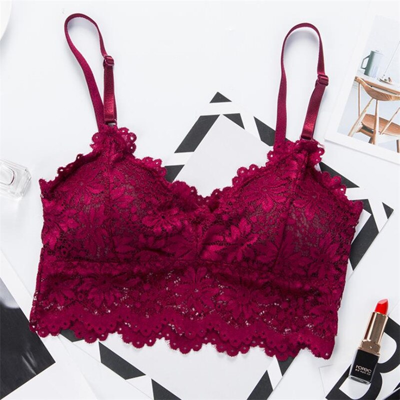 Top Sutiã Anabelly Bojo Removível Renda Floral