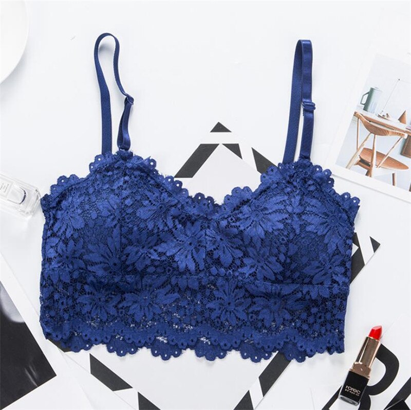 Top Sutiã Anabelly Bojo Removível Renda Floral