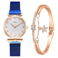 Relógio Feminino Luxo Quartzo + Pulseira