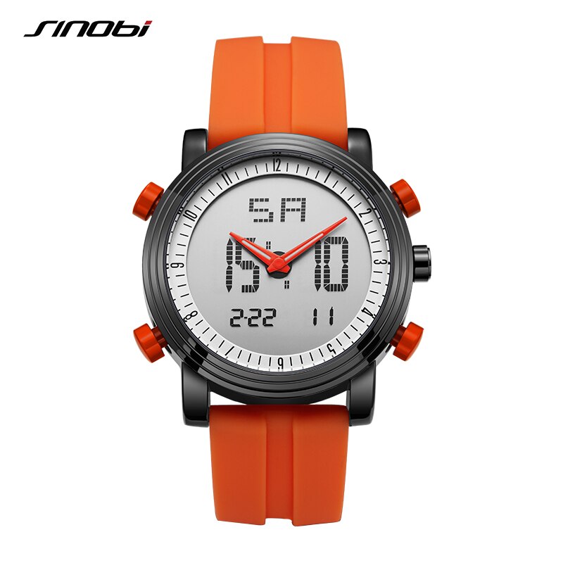 Relógio Sinobi Sports Feminino com Alarme e Cronômetro