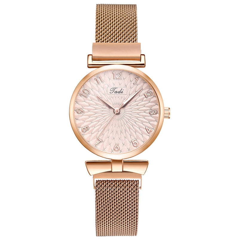 Relógio Feminino Luxo Quartzo + Pulseira
