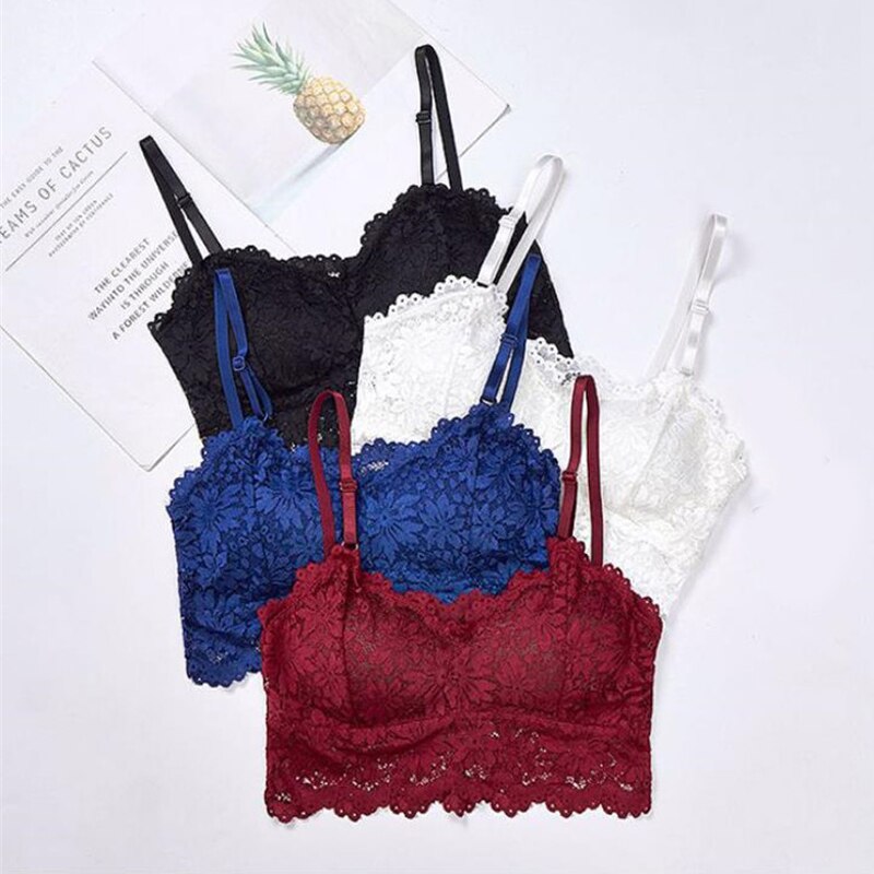 Top Sutiã Anabelly Bojo Removível Renda Floral