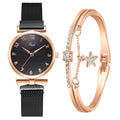 Relógio Feminino Luxo Quartzo + Pulseira