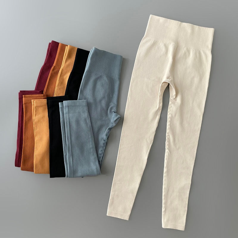 Calça Legging Push Up Fitness Sem Costura Academia