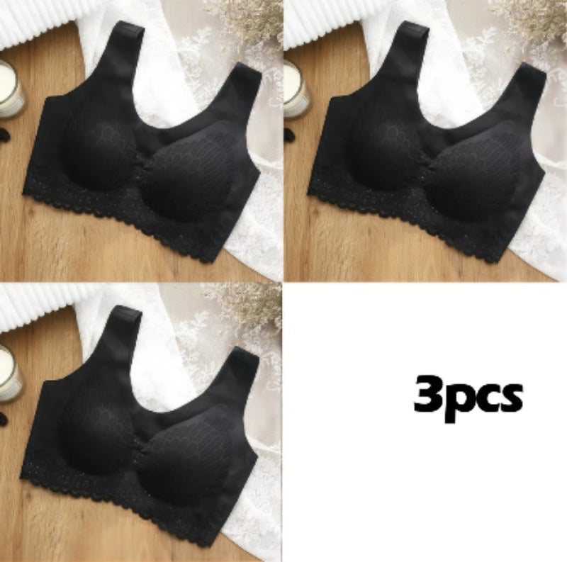 Sutiã Soutien Sem Costura Confort Plus - 3 Peças