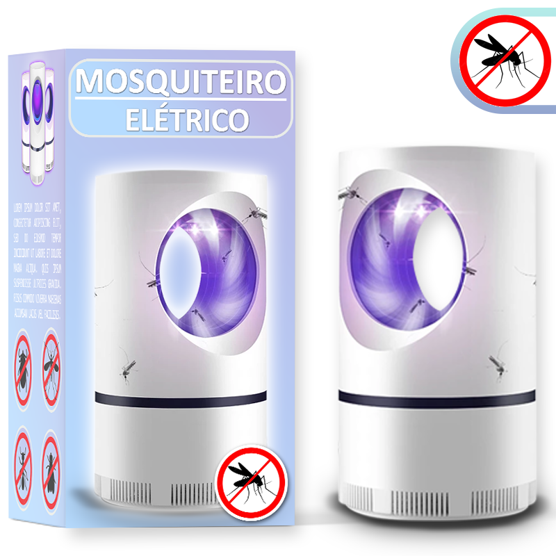 Armadilha Para Mosquitos e Insetos - Mosquiteiro Elétrico Casa Viagem Acampamento